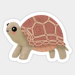 Cute Giant Tortoise kawaii Turtle Sticker